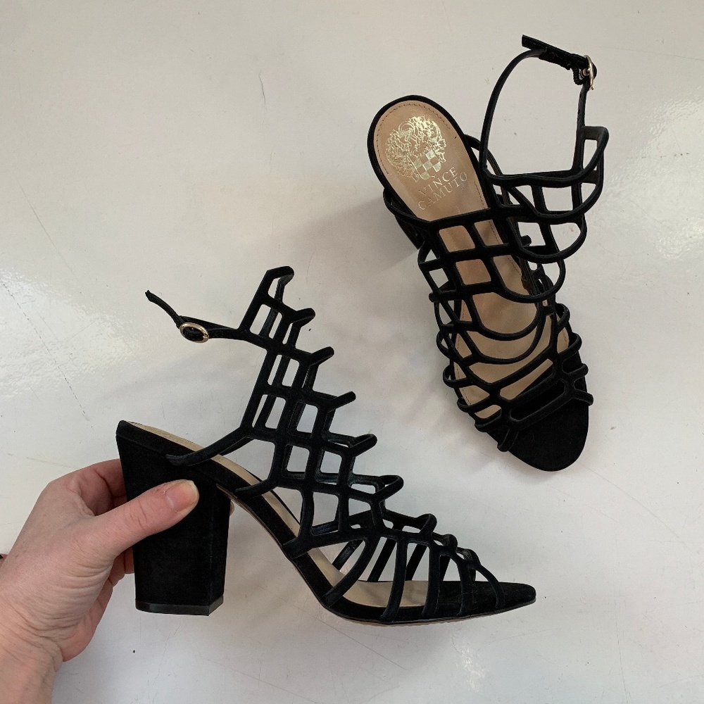 Vince Camuto Naveena Dress Sandal Black 8.5